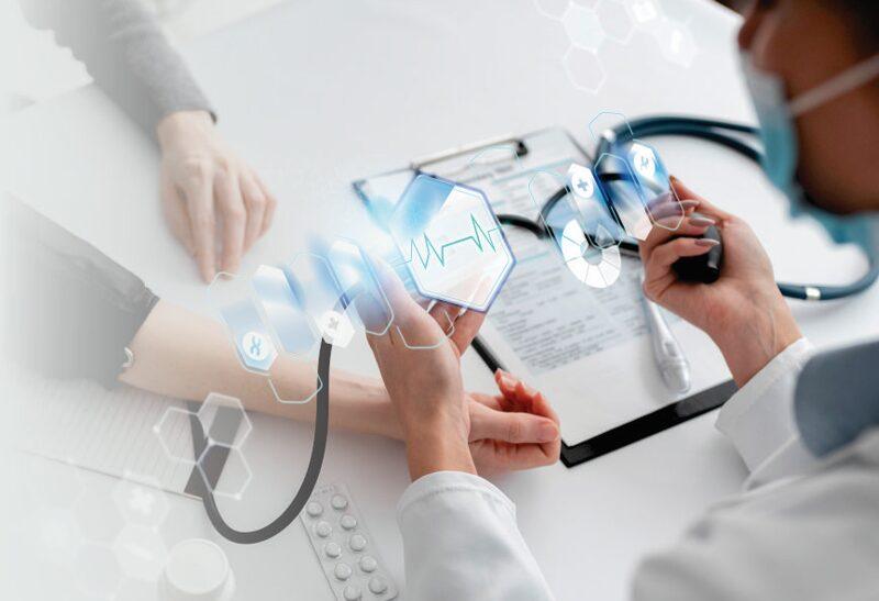 Doctor are checking Blood presuure